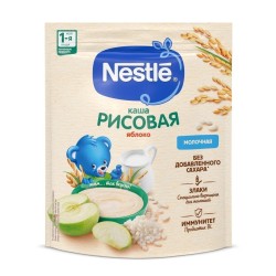 Каша молочная, Nestle (Нестле) 200 г рисовая с яблоком с 4 мес