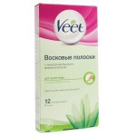 Восковые полоски для депиляции, Veet (Вит) №12 джуси для сухой кожи