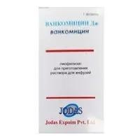 Ванкомицин Дж, лиоф. д/р-ра д/инф. 1000 мг №100