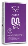 Линзы контактные, Adria (Адрия) 6 шт Торик О2О2 торические мягкие 30 дней силикон-гидрогелевые ежемесячные bc 8.6 -0.75/030 (-5.75)